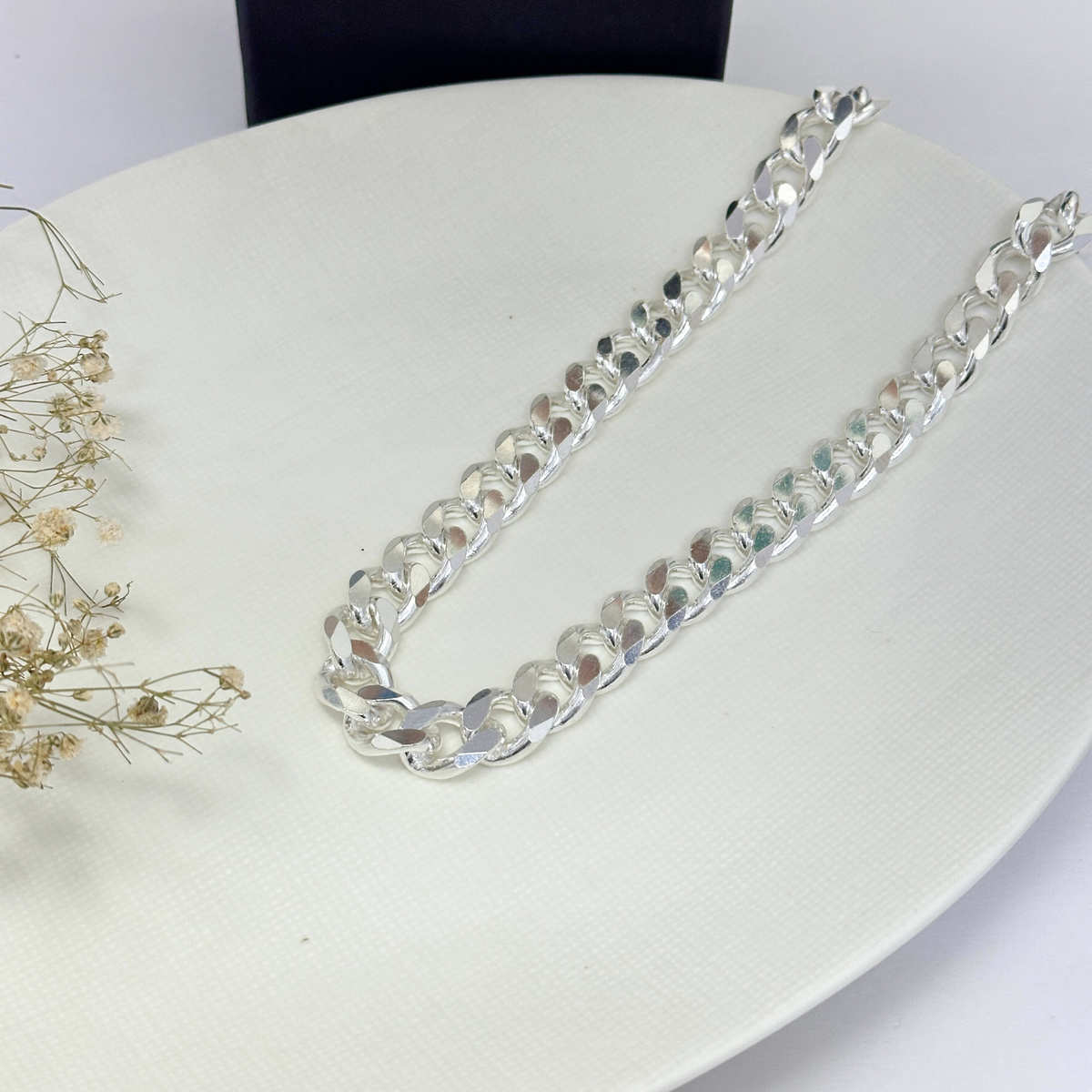 Keith Cuban Silver 925 Chain Necklace