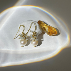 Yul Pearl 18k Gold Plated Silver 925 Earrings