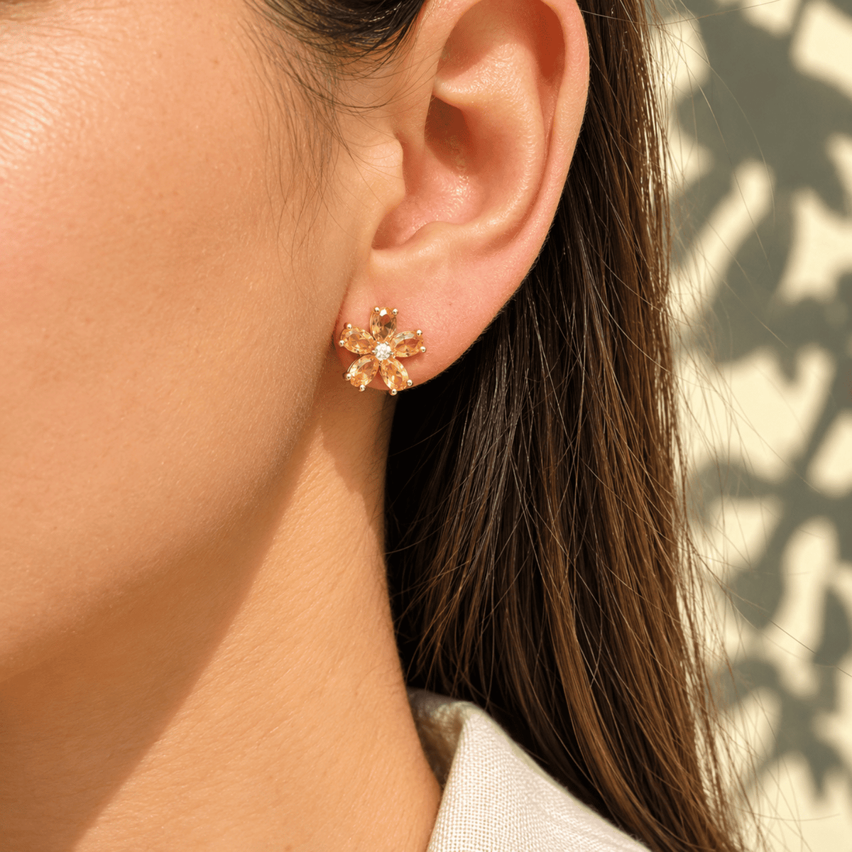 Marigold Citrine 925 Silver studs