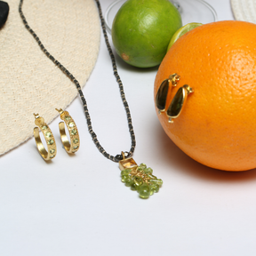 Sreaka Peridot 18K Gold Plated Silver 925 Earrings
