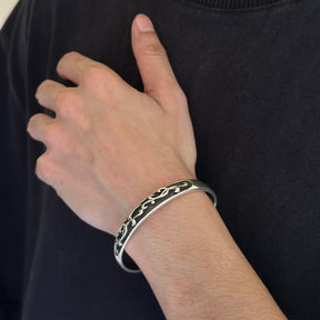 Ojas Silver 925 Men's Cuff Bracelet