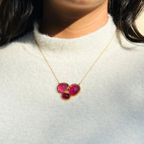 Kria Tourmaline Gold Plated Silver 925 Necklace