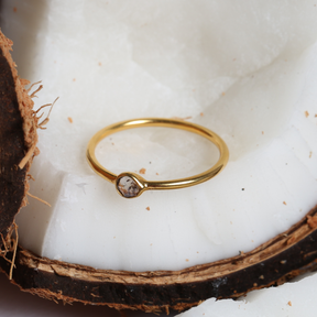 Orion Diamond Gold Plated Silver 925 Ring