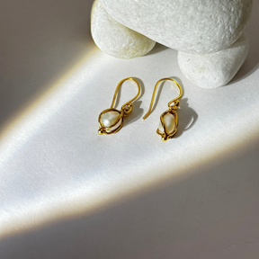 Yera Pearl 18k Gold Plated Silver 925 Earrings