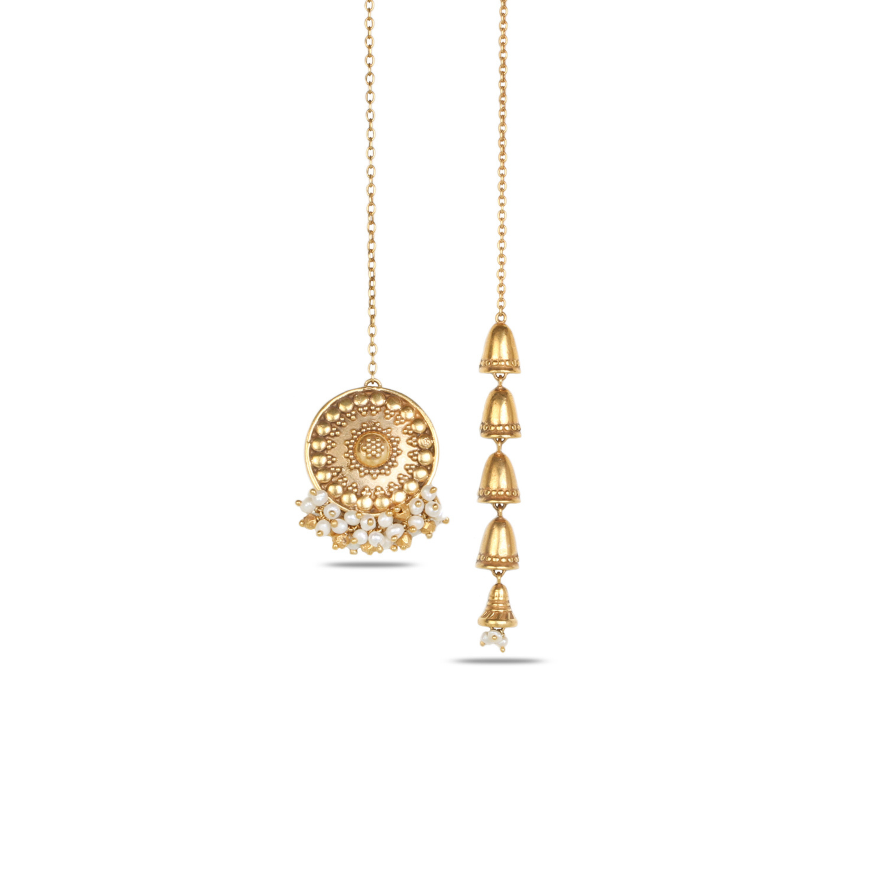 Aroha 18K Gold Plated Silver 925 Maang Tikka