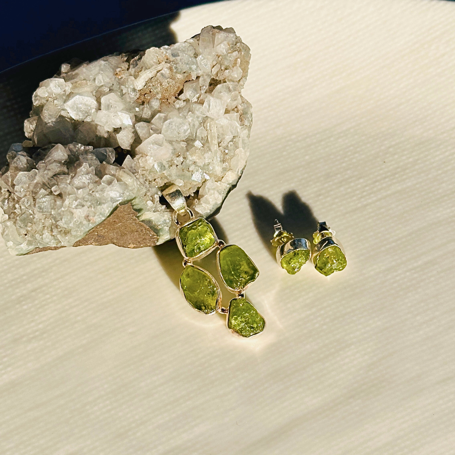 Eun Peridot Silver 925 Earrings