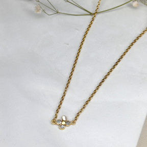 Elara Diamond Gold Plated Silver 925 Necklace
