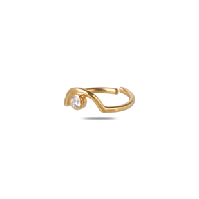 Mani 18K Gold Plated Silver 925 Nail Ring
