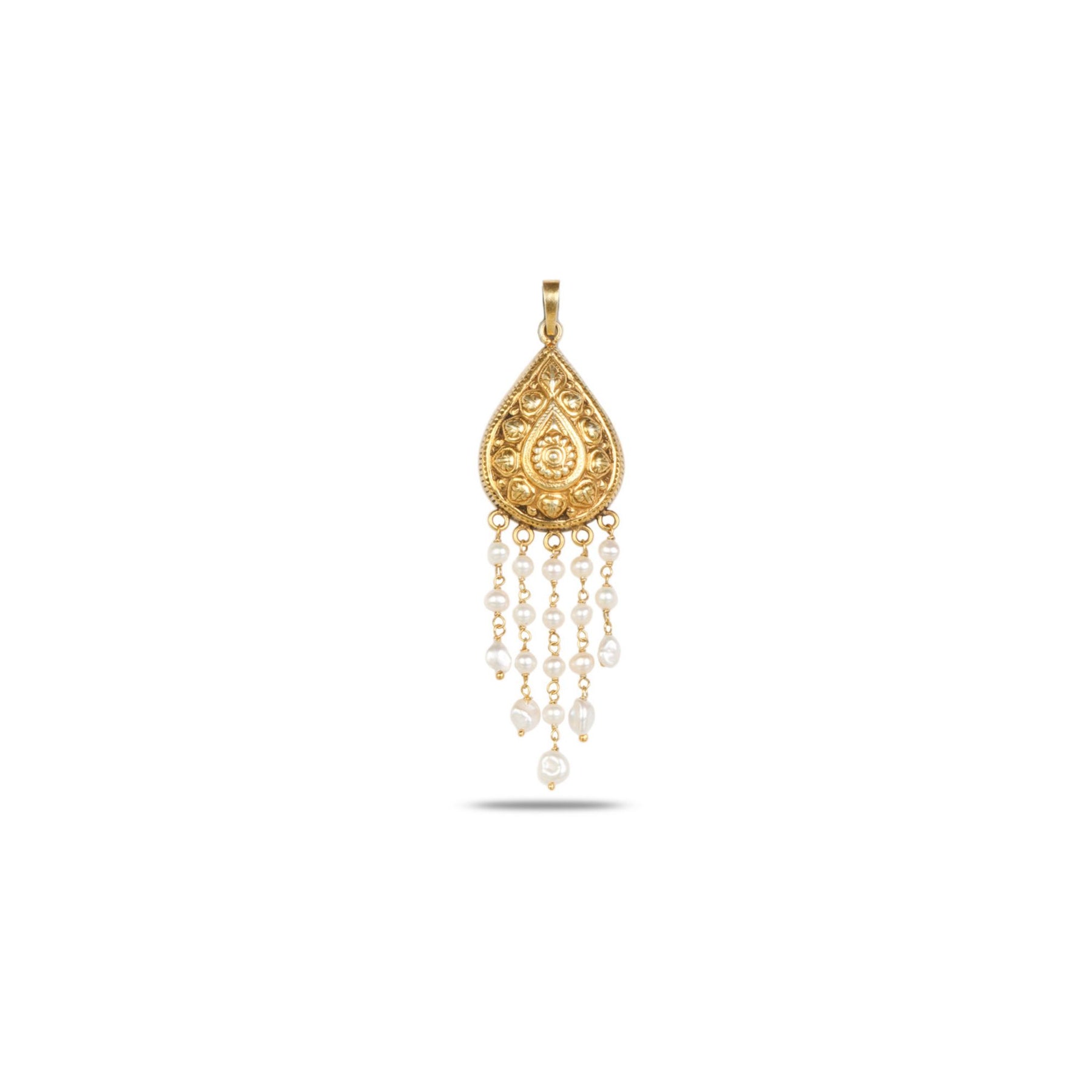 Svara 18K Gold Plated Silver 925 Pearl Pendant