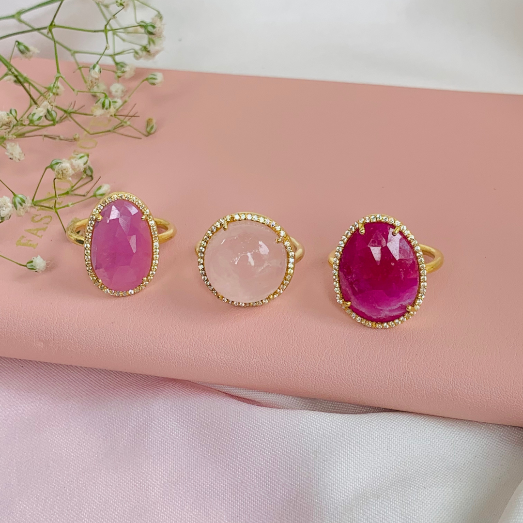 Rosy Rose Quartz Ring