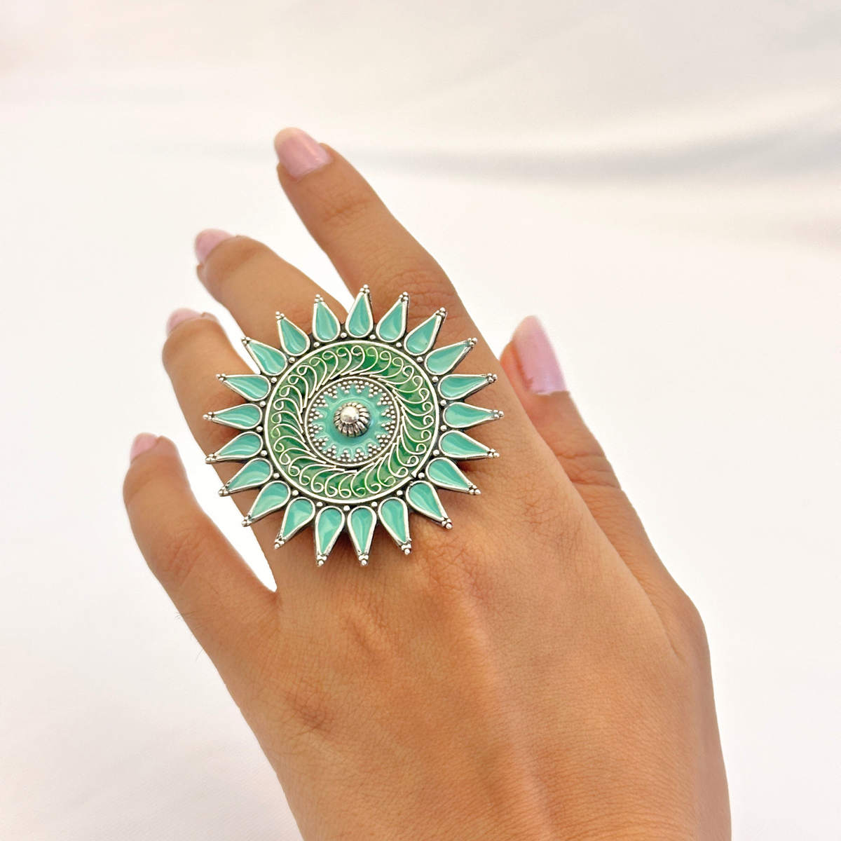 Kardama Enamel Silver 925 Ring