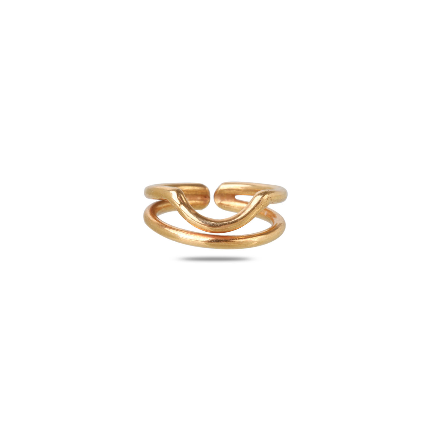 Vanya 18K Gold Plated Silver 925 Nail Ring
