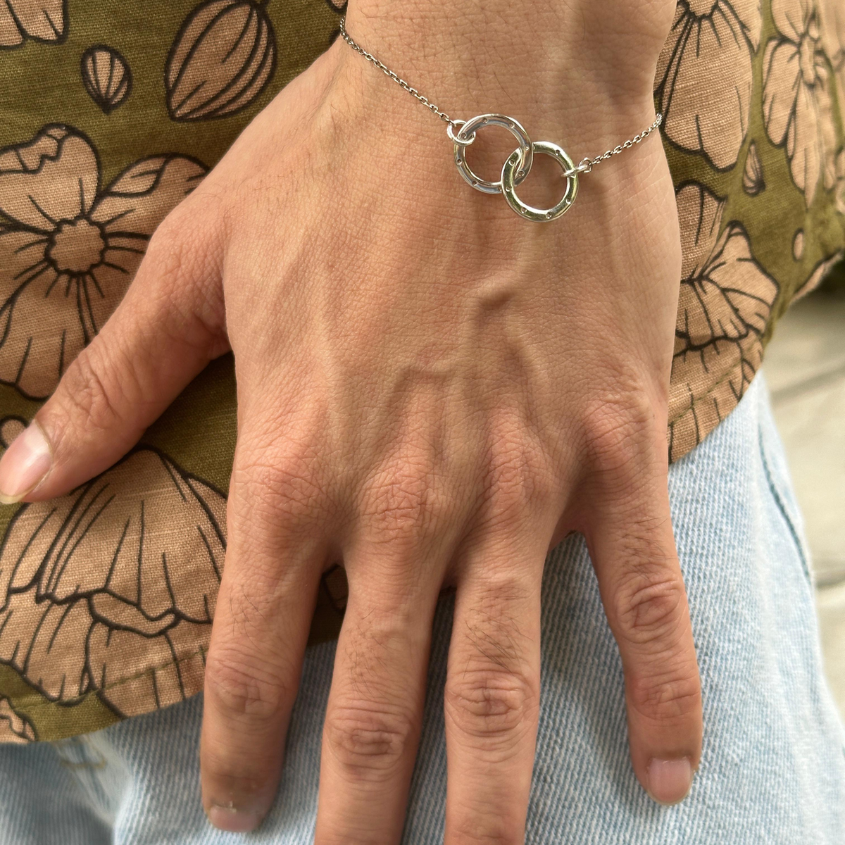 Interlinked Rings chain Bracelet