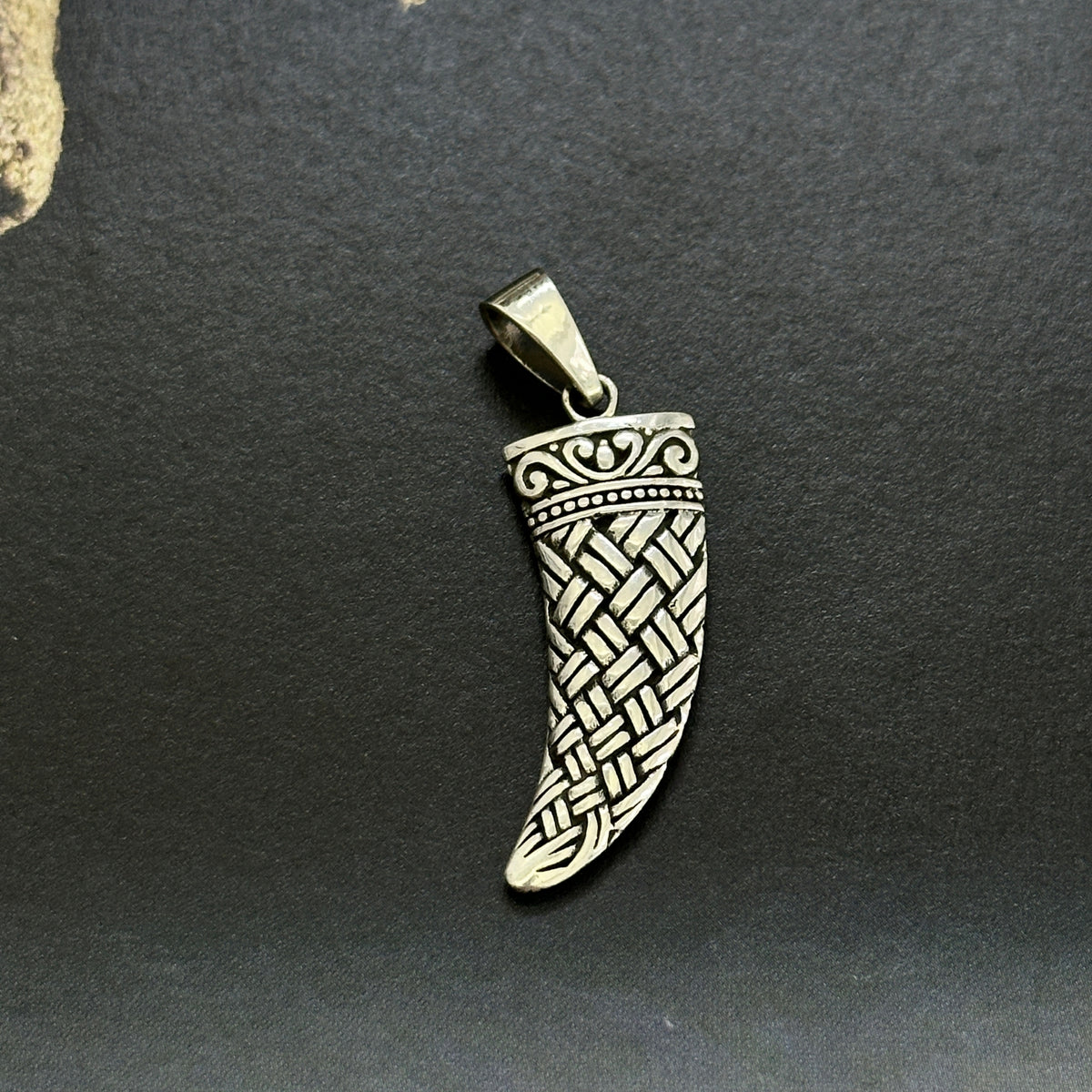 Tooth Design Silver 925 Men's Pendant