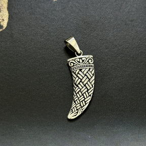 Tooth Design Silver 925 Men's Pendant