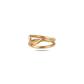 Vanya 18K Gold Plated Silver 925 Nail Ring