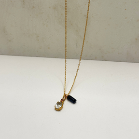 Zaro Aquamarine 18k Gold Plated Silver 925 Necklace