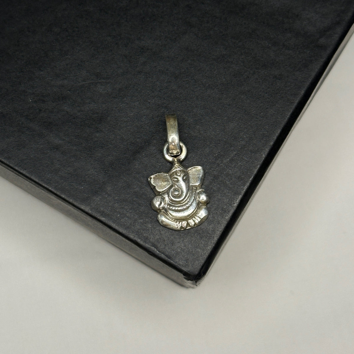 Small Ganesha Silver 925 Men's Pendant
