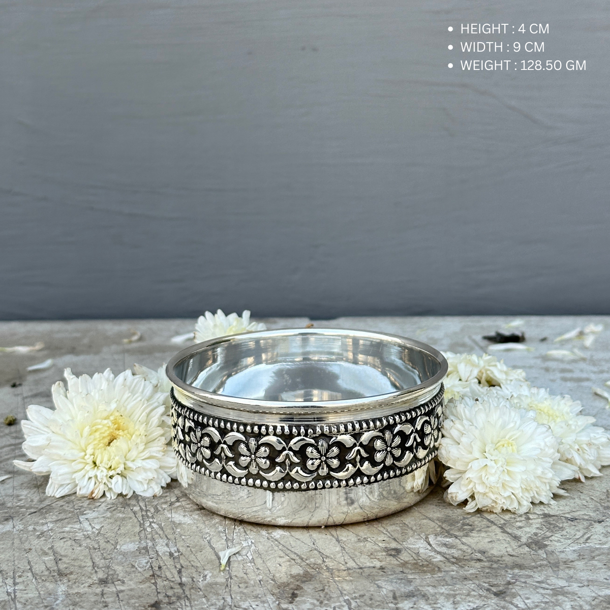 Nitara handcrafted sterling silver bowl