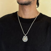 360 Rotating Silver 925 Men's Pendant