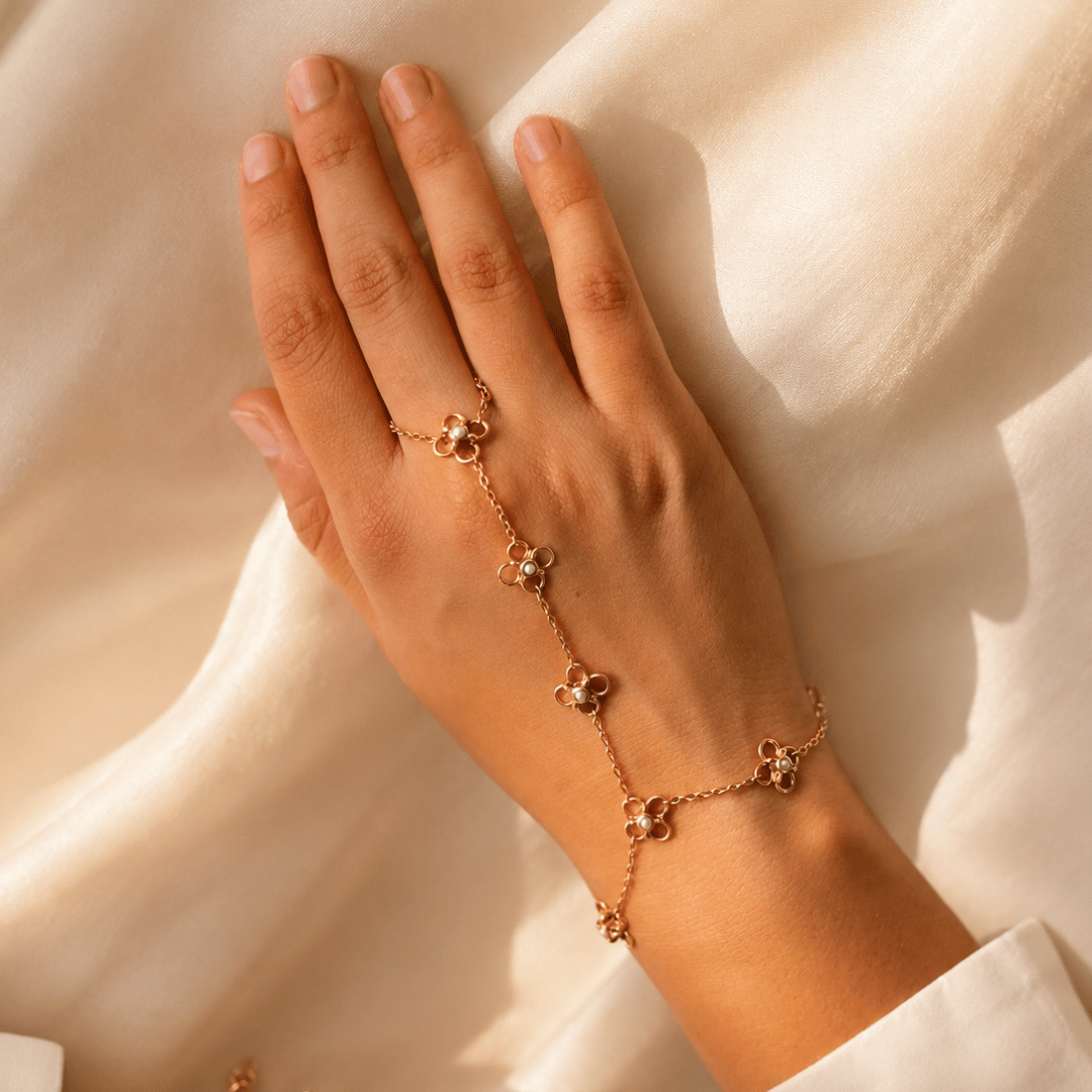 Chayla 18K Gold Plated Silver 925 Hathphool