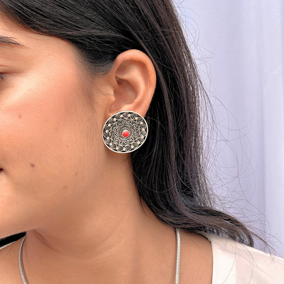 Roshni Traditional Silver 925 Earrings