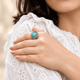 Asrar Turquoise 925 Silver Ring