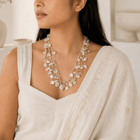 Taruni 18K Gold Plated Silver 925 Pearl Beads Necklace