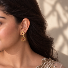 Svarna Gold Plated Silver 925 Earrings