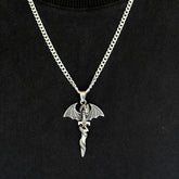 Fiesty Dragon Silver 925 Men's Pendant