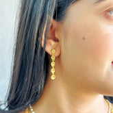 Anchovy Diamond 18K Gold Plated Silver 925 Earrings