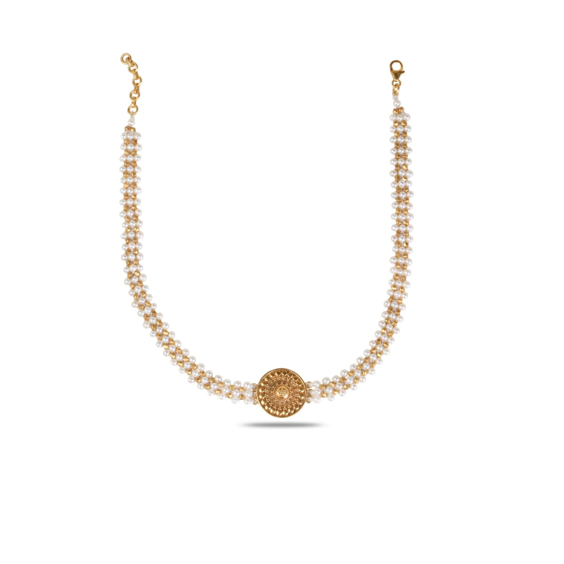 Mriyan 18K Gold Plated Silver 925 Choker Necklace