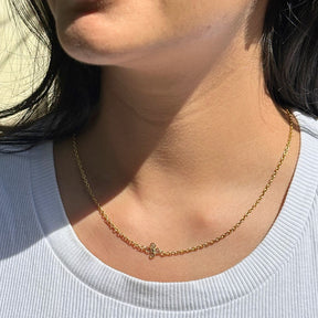 Elara Diamond Gold Plated Silver 925 Necklace