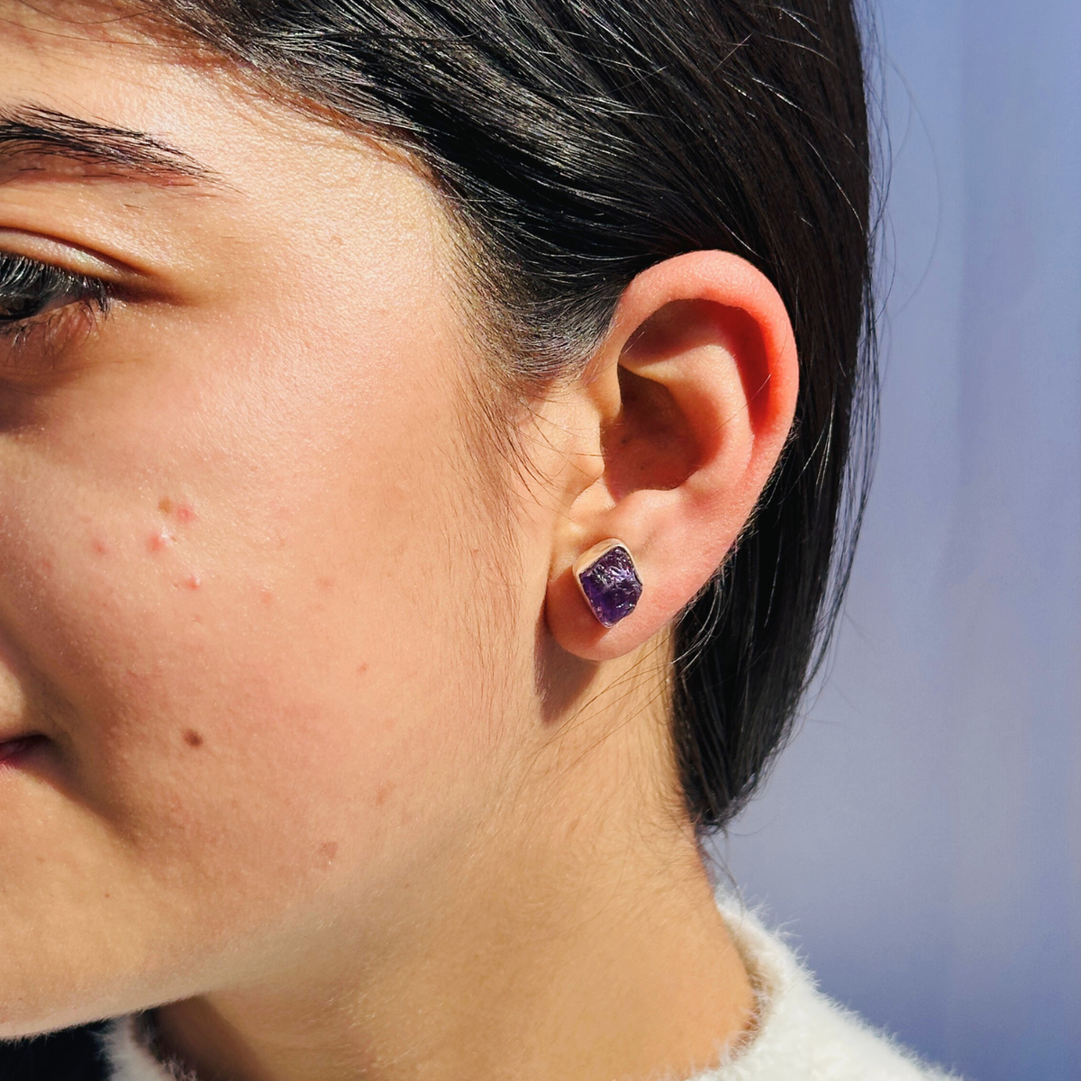 Mila Amethyst Silver 925 Earrings