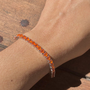 Preth Carnelian 925 Silver Bracelet