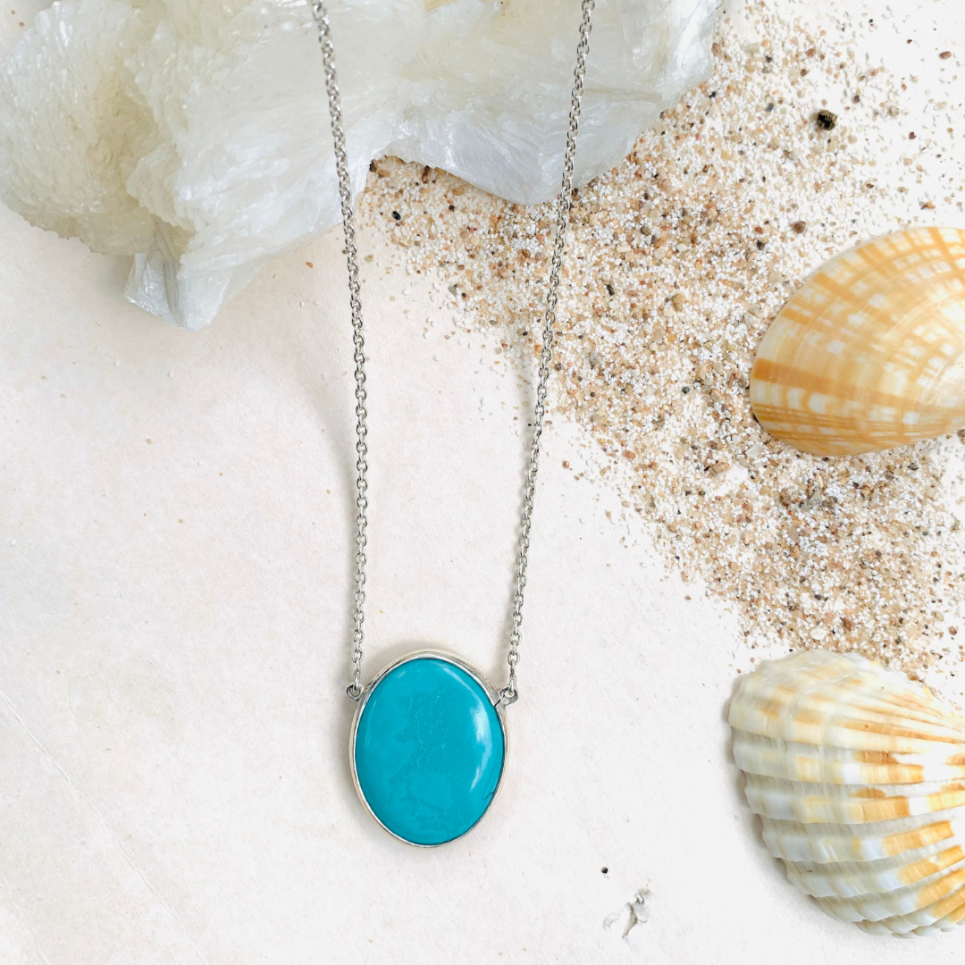 Tasi Turquoise silver necklace