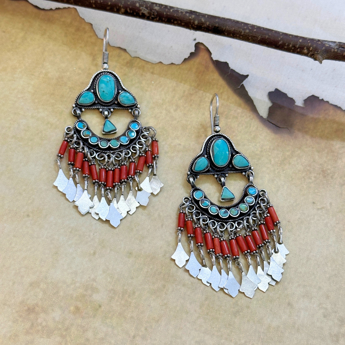 Daivey Traditional Silver 925 Earrings