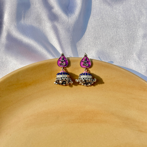 Small Enamel Jhumkis