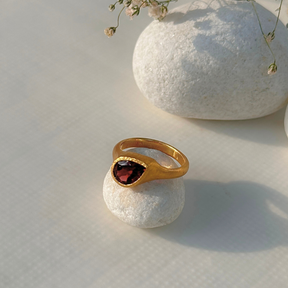 Zyra 18k Gold Plated Silver 925 Ring