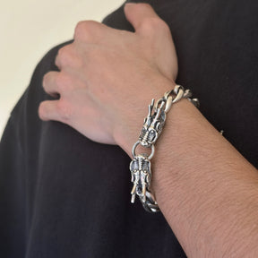 Dragon Silver 925 Men's Bracelet