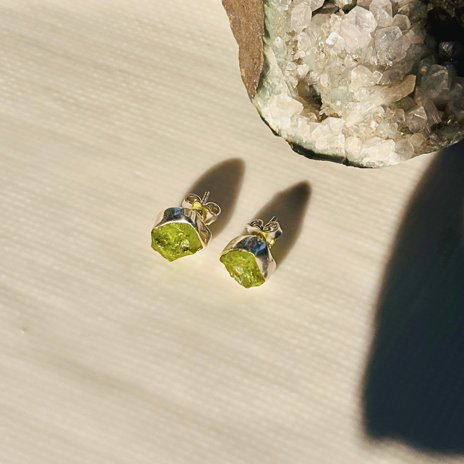 Eun Peridot Silver 925 Earrings