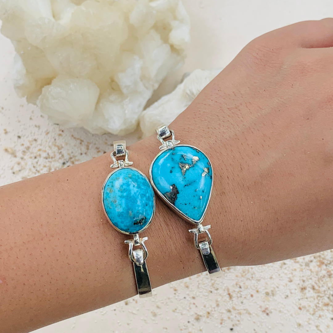 Cave Turquoise Silver Bracelet
