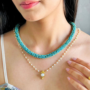 Smiggle Pearl 18K Gold Plated Silver 925 Necklace