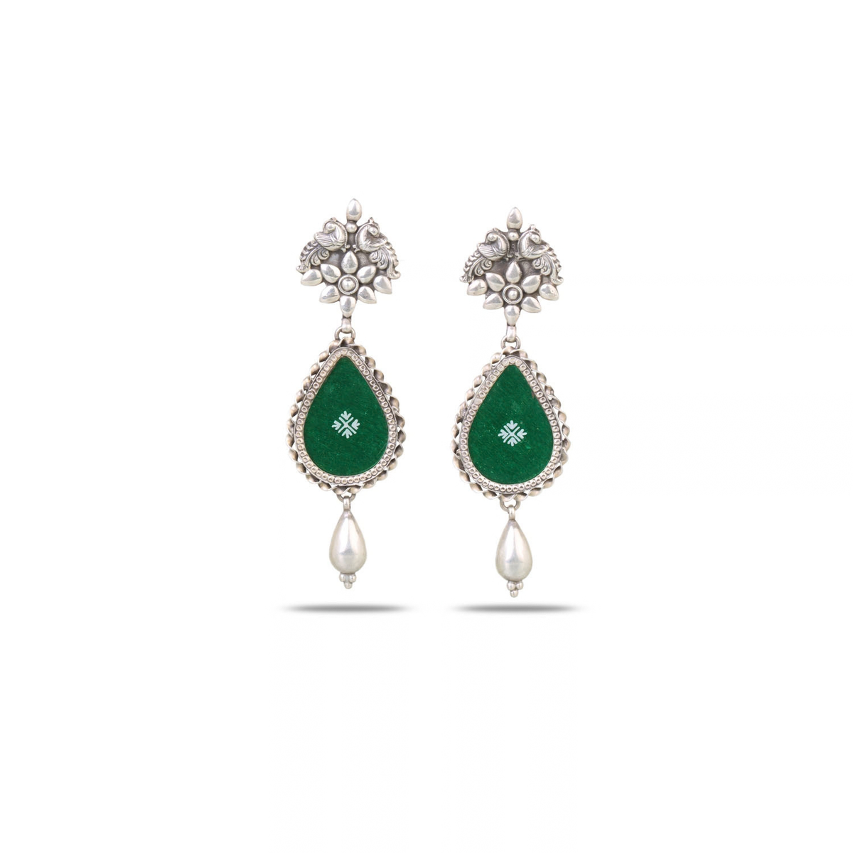 Yara Silver 925 Handpainted Earrings