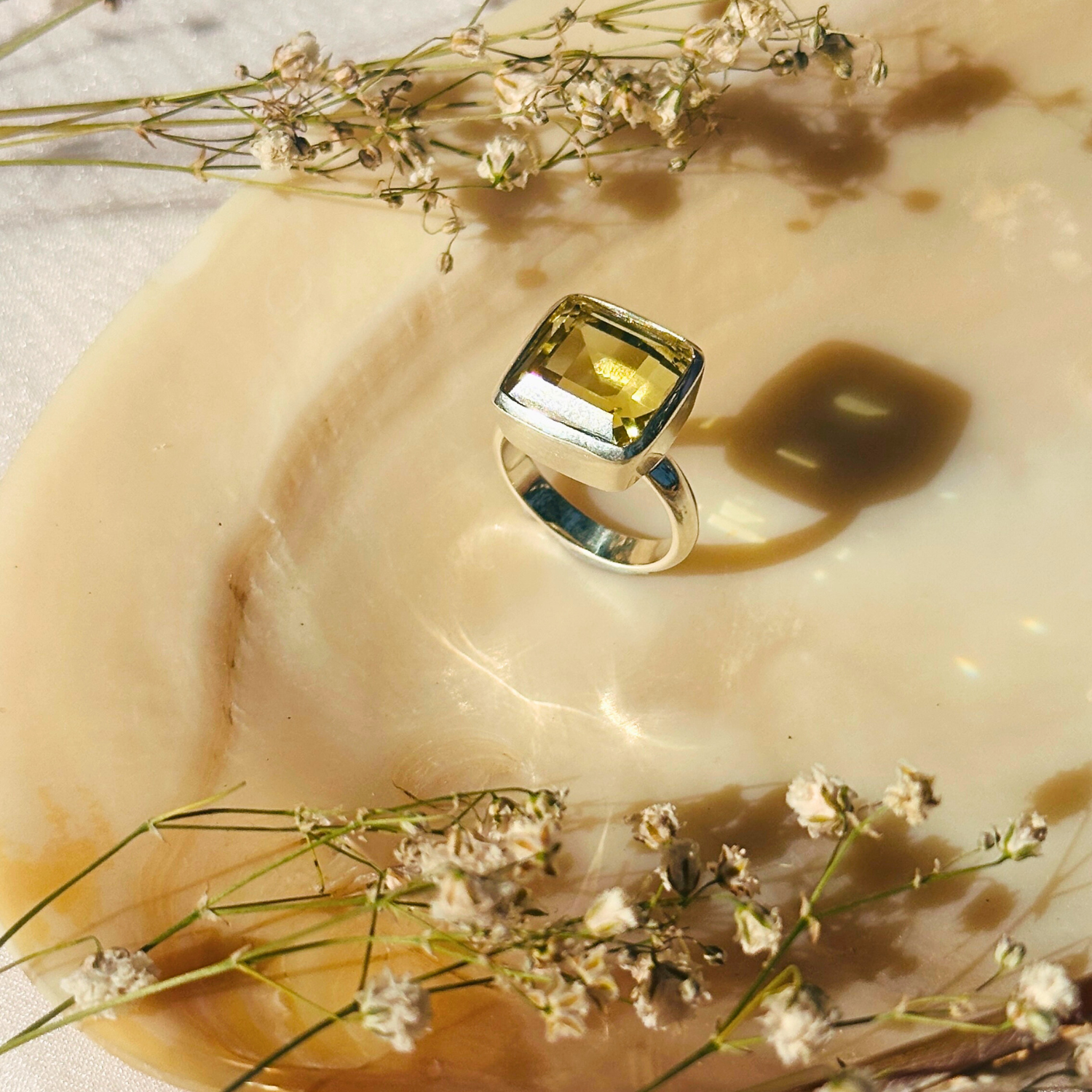 Zivra Lemon Quartz Silver 925 Pendant