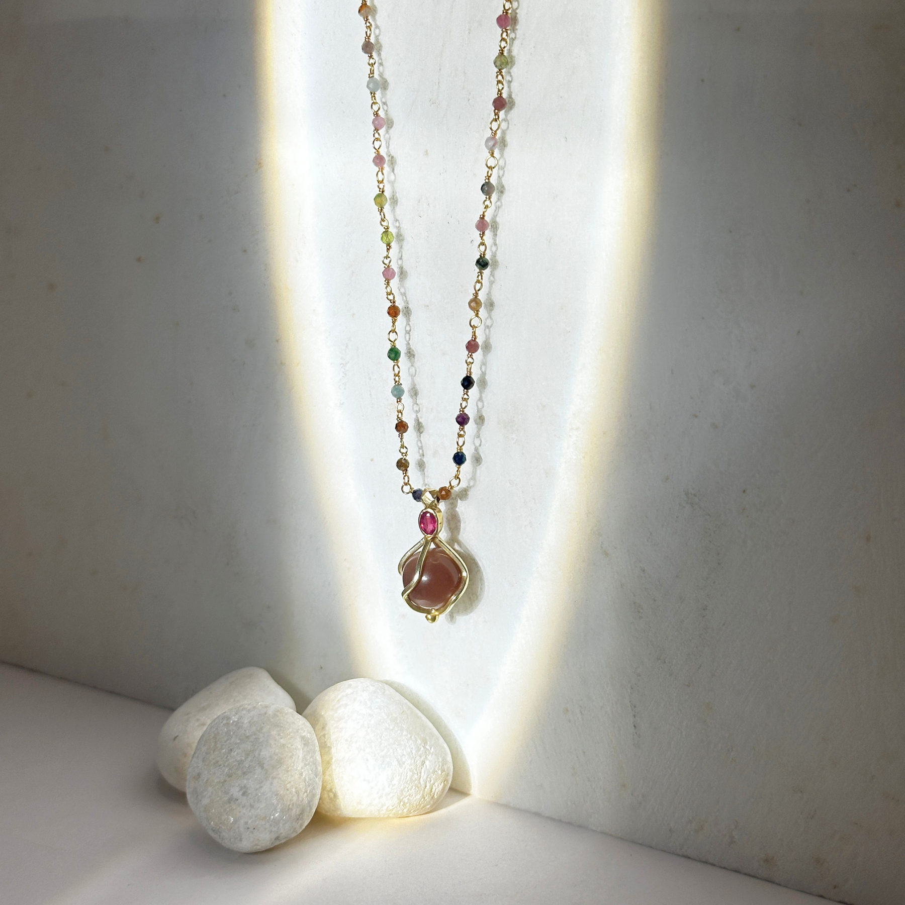 Naeo Agate 18k Gold Plated Silver 925 Pendant