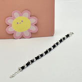 Beaded Silver 925 Kids Nazar Bracelet