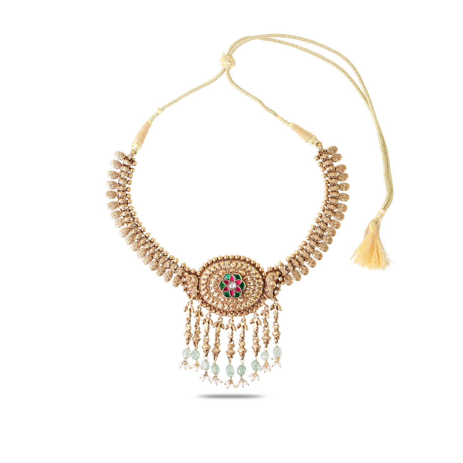 Avarna Gold Plated Silver 925 Choker Necklace