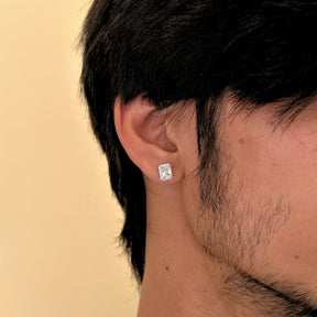 Egil Men's Silver 925 Diamond Studs