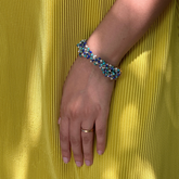 Eira Multi Stone 18k Gold Plated Silver 925 Bracelet